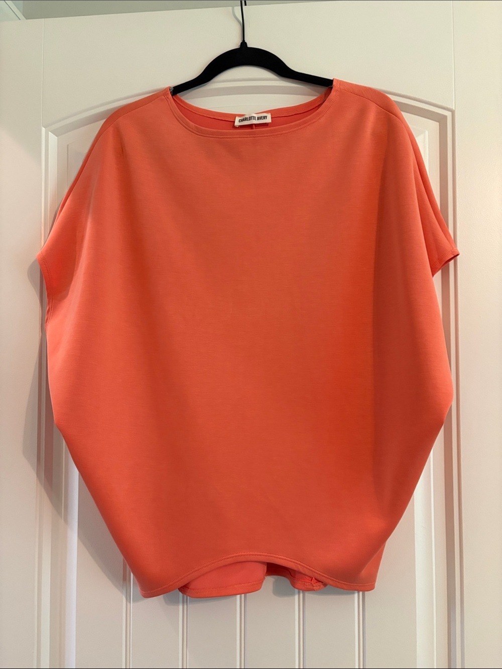 Charlotte Avery Coral Dolman Short Sleeve Top